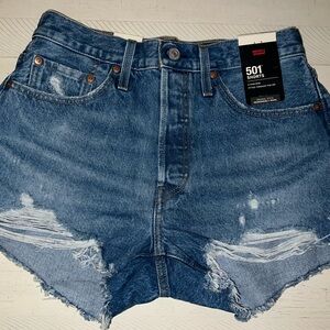 Women’s Levi 501 original denim shorts